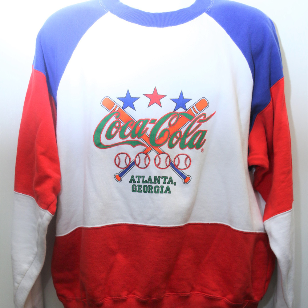 1991 Vintage "COCA-COLA" Color Block Sweatshirt